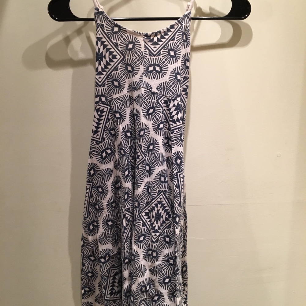 Summery spaghetti strap cross back dress